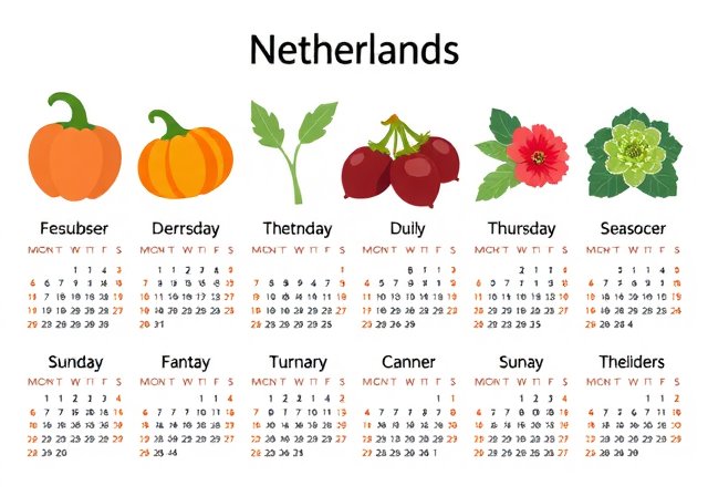 Seasonal Planting Calendar for Netherlands